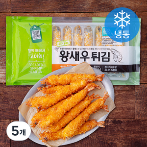 재호물산 왕새우튀김 헤드온 10개입 (냉동), 400g, 5개