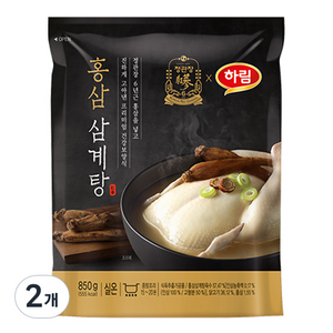 하림 정관장 홍삼 삼계탕, 850g, 2개