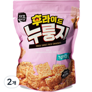 티각태각 후라이드 누룽지 인절미맛, 2개, 200g