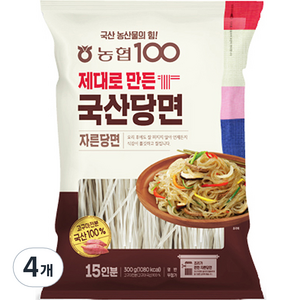 농협100 제대로 만든 자른당면, 300g, 4개