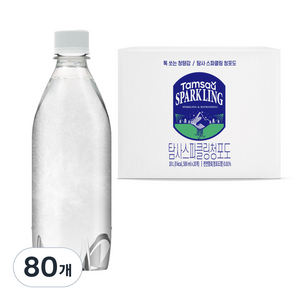 탐사 스파클링 청포도 무라벨, 80개, 500ml