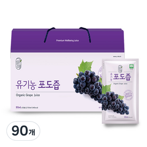 그린애 유기농 포도즙, 90ml, 90개