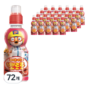 팔도 딸기맛 뽀로로 음료 페트 235ml, 72개