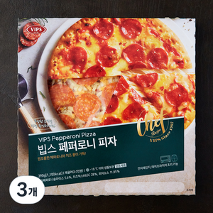 빕스 페퍼로니 피자 (냉동), 3개, 390g