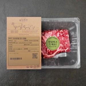 설성목장 무항생제 인증 1등급 한우 채끝 스테이크용 (냉장), 250g, 1팩