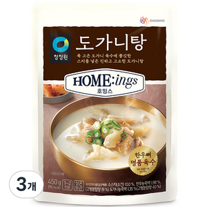 청정원 호밍스 도가니탕, 450g, 3개