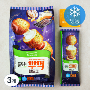 풀무원 뿌먹 핫도그 (냉동), 336g, 3개