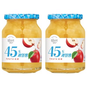 복음자리 45도 과일잼 사과, 350g, 2개