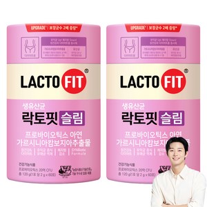 락토핏 슬림 유산균, 120g, 2개