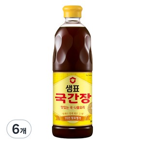 샘표 국간장, 860ml, 6개