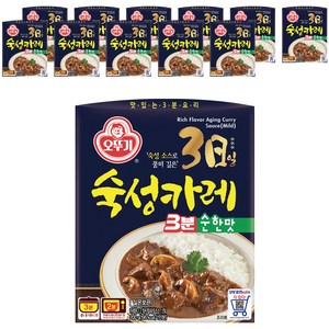 오뚜기 3일 숙성카레 순한맛, 200g, 12개