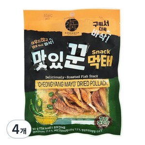 맛있꾼 먹태 청양마요맛, 30g, 4개