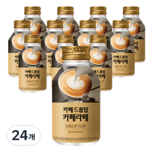 드롭탑 카페라떼, 275ml, 24개