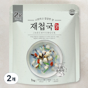 시원하고 깔끔한맛 재첩국 2입 냉장, 1kg, 2개