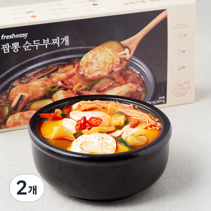 프레시지 짬뽕 순두부찌개 밀키트 2인분, 677g, 2개