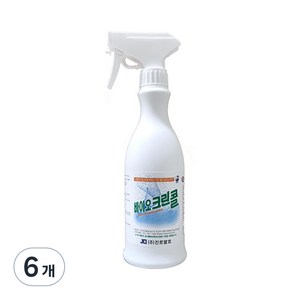 진로발효 바이오 크린콜 살균소독제, 450ml, 6개