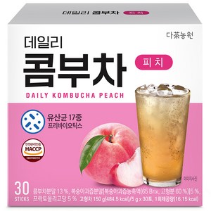 다농원 데일리 콤부차 피치, 5g, 30개입, 1개