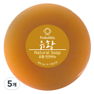 프로버블리 유황 중성 클렌징 비누, 110g, 5개