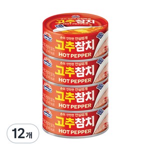 사조오양 고추참치 안심따개, 100g, 12개