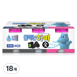 물먹는하마 참숯 제습제, 280g, 18개