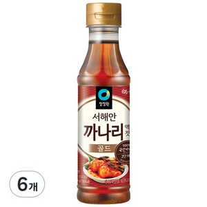 청정원 까나리 액젓, 500g, 6개