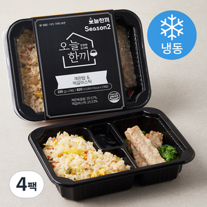 오늘한끼 계란밥 & 떡갈비스틱 (냉동), 235g, 4팩