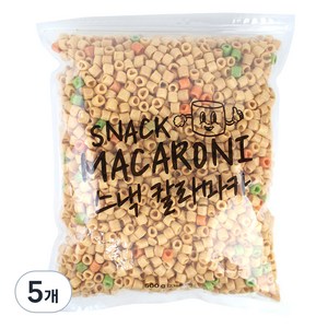 칼라마카 마카로니 뻥튀기, 500g, 5개