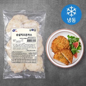 하늘푸드 순살치즈돈까스 (냉동), 100g, 10개