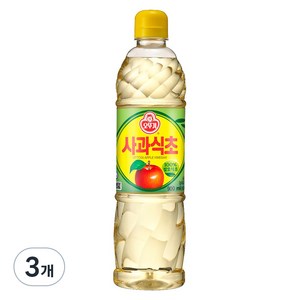 오뚜기 사과식초, 900ml, 3개