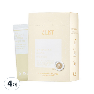 aLIST 바닐라라떼 스틱커피, 16g, 10개입, 4개