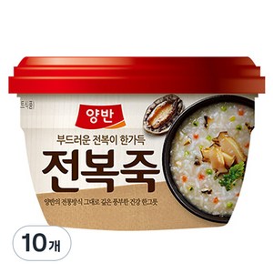 동원 양반 전복죽, 287.5g, 10개