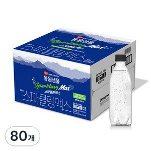 동원샘물 스파클링 맥스 탄산수 무라벨, 500ml, 80개