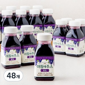 아침에주스 포도, 210ml, 48개