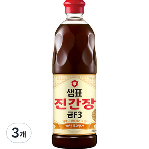 샘표 진간장 금F3, 860ml, 3개