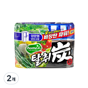 홈즈 탈취탄 양문형 냉장고용 본품, 240g, 2개