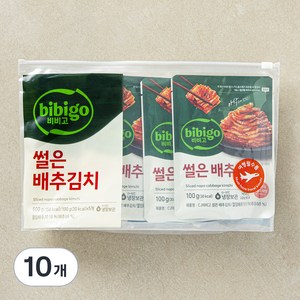 비비고 썰은배추김치, 100g, 10개