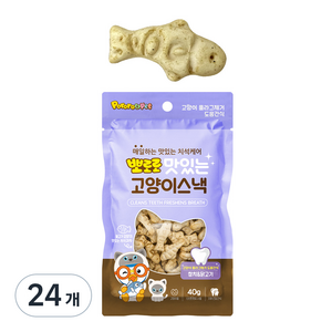 뽀로로 고양이 맛있는 스낵, 혼합맛(참치/닭고기), 40g, 24개