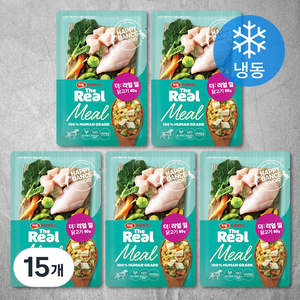 하림펫푸드 전연령 더리얼 밀 강아지 화식 (냉동), 닭, 60g, 15개