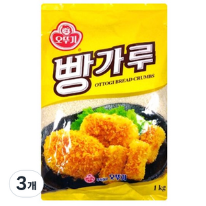 [오뚜기] 빵가루, 1kg, 3개