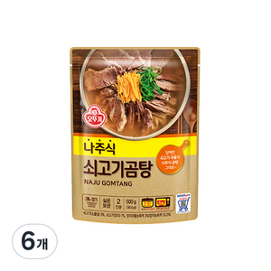 오뚜기 나주식 쇠고기 곰탕, 6개, 500g