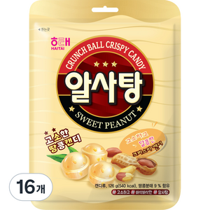 해태제과 알사탕, 126g, 16개