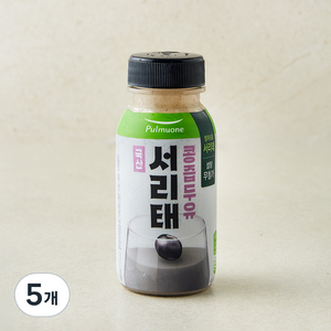 풀무원녹즙 서리태 콩즙두유, 5개, 180ml