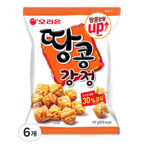 오리온 땅콩강정, 147g, 6개