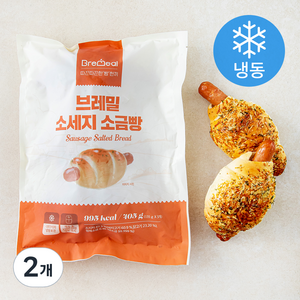 브레밀 소세지 소금빵 3개입 (냉동), 405g, 2개