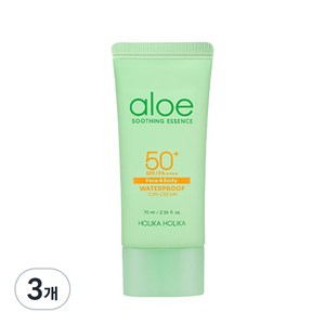 홀리카홀리카 알로에 워터프루프 선크림 SPF 50+ PA++++, 70ml, 3개