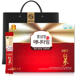 종근당 홍삼정 애니타임 스틱 + 쇼핑백, 10회분, 30ml, 1개