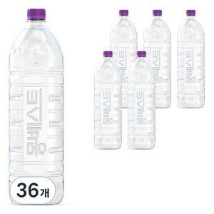 몽베스트 위드어스 무라벨 생수, 2L, 36개