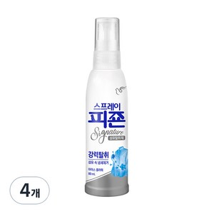 피죤 스프레이 시그니처 섬유탈취제 본품, 80ml, 4개