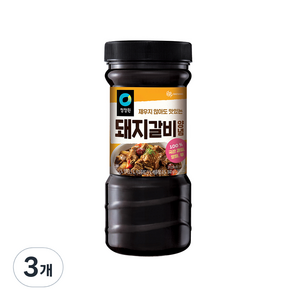 청정원 전통 돼지갈비양념, 840g, 3개