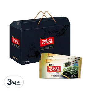 광천김 소문난 도시락김 30봉, 150g, 3세트